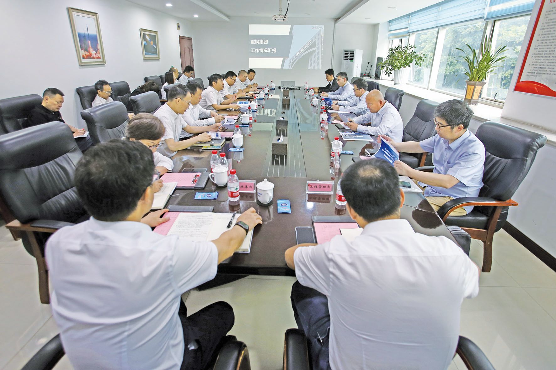 報眼：5月30日，中國寶武產業不動產中心總經理，寶地資產黨委書記、董事長傅新宇來司調研。記者 沙凌云 攝bbec1985 0dc4 44df Bf59 661a540487b3